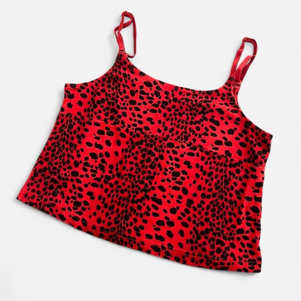 Y2K Victoria's Secret Red and Black Camisole - Picture 2 of 5